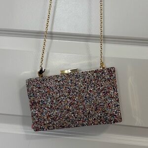Kate Landry Multicolor Glitter purse 
Clutch or shoulder bag